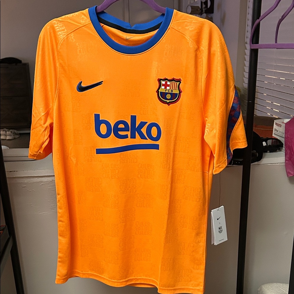 Nike Orange Barcelona FC Soccer Jersey